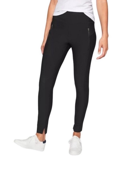Athleta Pants - Athleta Stellar Tight Leggings Black High Rise Zip‎ Pocket Women’s XSP